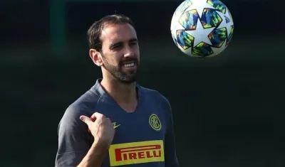 Diego Godín, defensa del Inter de Milán. 