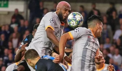 Falcao García en una acción de partido. 