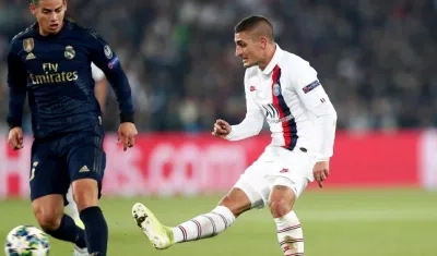 James Rodríguez jugó este miércoles de titular ante el PSG.