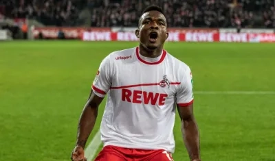 Jhon Córdoba, delantero colombiano. 