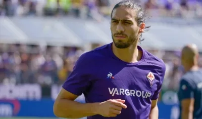 Martín Cáceres, defensa uruguayo. 