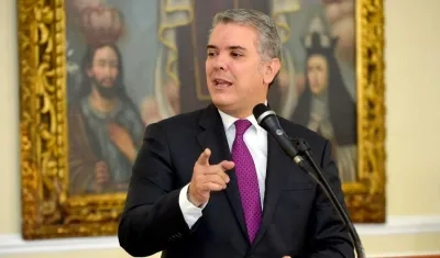 Iván Duque, presidente de Colombia.