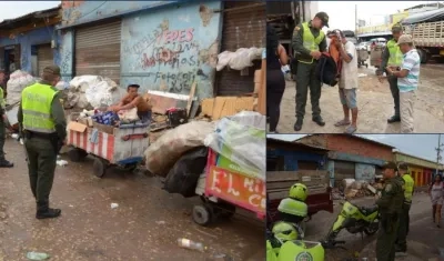 Operativo en el Centro de Barranquilla.