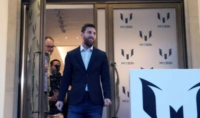 Lionel Messi, jugador argentino. 