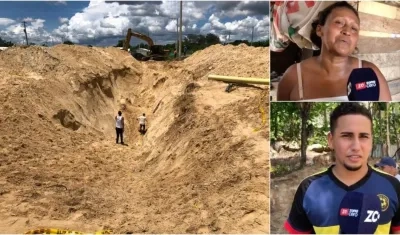Alud de tierra deja un muerto y un herido en Santo Tomás.