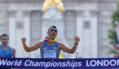 Éider Arevalo, atleta colombiano. 