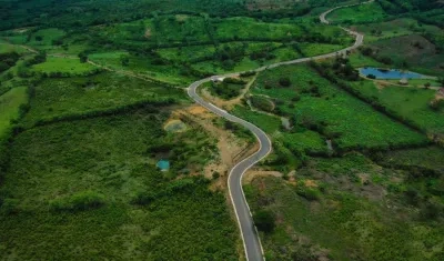 Esta es la vía ecoturística que comunica a Galapa con Tubará.