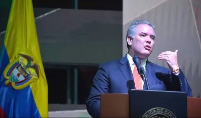 Iván Duque, Presidente de Colombia.