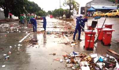 Panorámica del sector de la calle 54 entre carreras 38 y 35.