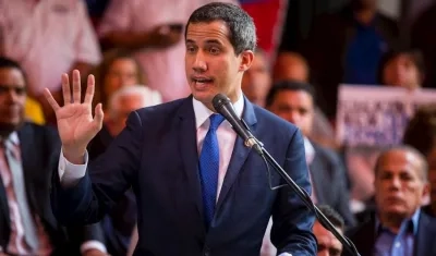 El jefe del Parlamento, Juan Guaidó.