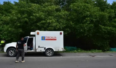 Lugar en donde fueron dos cuerpos en la Vía Las Flores-La Playa