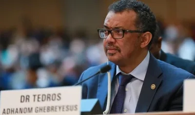Director de la OMS, Tedros Adhanom Ghebreyesus.