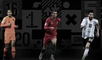 Los tres jugadores nominados al premio The Best de la FIFA.
