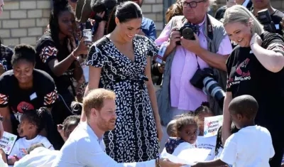 Meghan Markle y el príncipe Enrique.