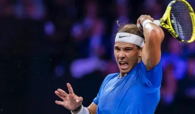 Rafael Nadal, durante la Copa Laver. 