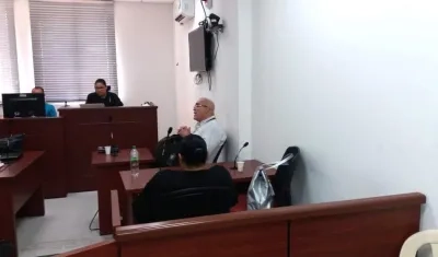 La Juez Claudia Patricia Consuegra, en una de las audiencias por el caso Global Brokers.