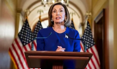 La presidenta de la Cámara Baja de EE.UU., Nancy Pelosi.