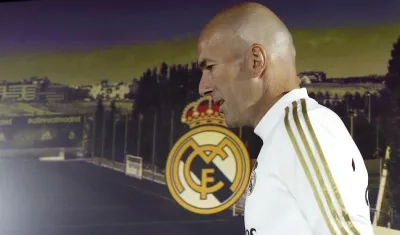 Zinedine Zidane, técnico del Real Madrid. 