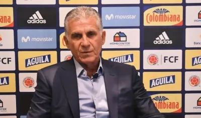 Carlos Queiroz, técnico portugués de la Selección Colombia. 