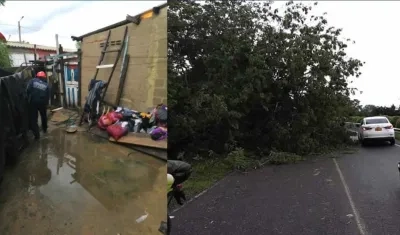 Estragos del invierno en Malambo.