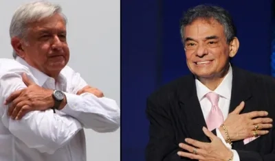 Andrés Manuel López Obrador y José José.