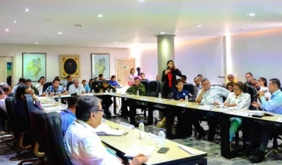 Comité de Seguimiento Electoral analizando la situación en el Atlántico.