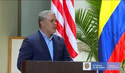 El Presidente Iván Duque Márquez