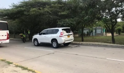 Camioneta que arrolló al señor