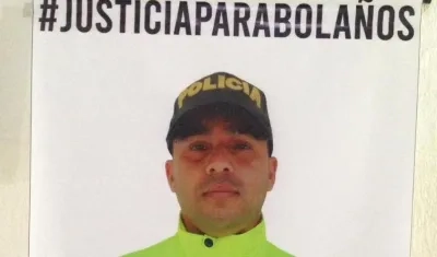 Eduardo Bolaños Guzmán, patrullero asesinado el 26 de abril de 2018.