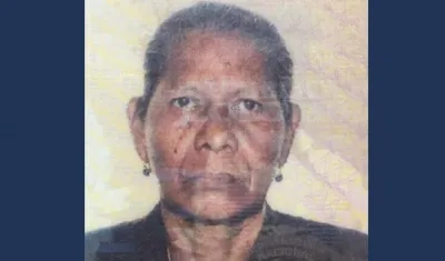 Rosalina Palomino De Ramos, anciana que murió por una bala perdida.