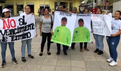 Familiares del patrullero de la Sijin.