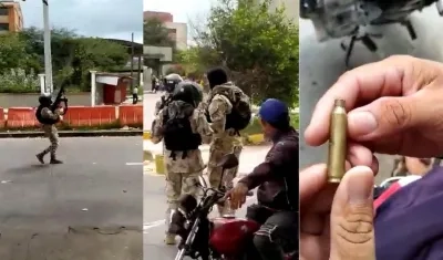 Soldadado que realizo los disparos en el corredor universitario.