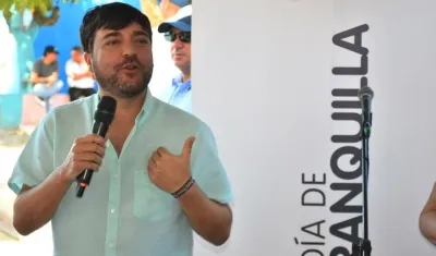 El Alcalde de Barranquilla, Jaime Pumarejo.