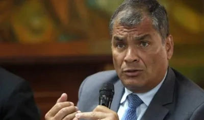 El expresidente ecuatoriano Rafael Correa.