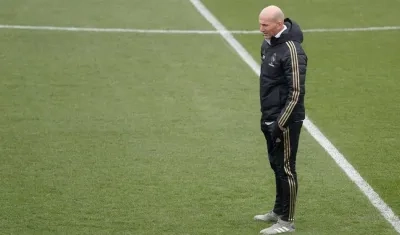 Zinedine Zidane, técnico del Real Madrid.