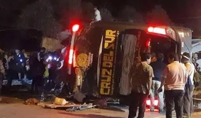 Siniestro vial, en Perú. 