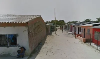 Sector del barrio El Renacer.