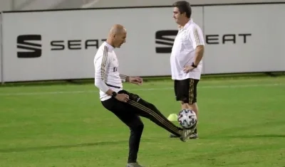 Zinedine Zidane, técnico del Real Madrid. 