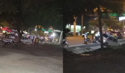 Imágenes del choque masivo.