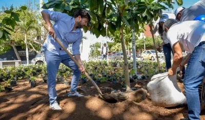 El Alcalde de Barranquilla, Jaime Pumarejo.