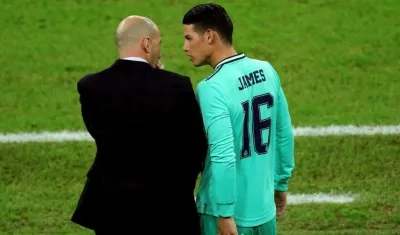 James Rodríguez, volante colombiano. 