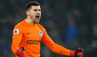 Mat Ryan, arquero del Brighton & Hove Albion.