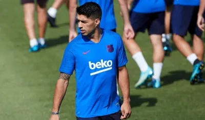 Luis Suárez, delantero del Barcelona. 