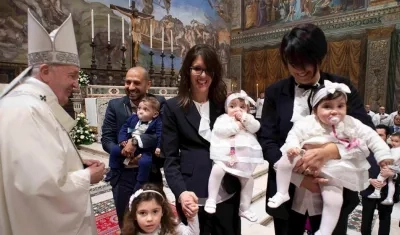 Ceremonia de bautismo.