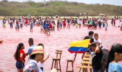 La reactivación del complejo salinero generó gran afluencia de visitantes.