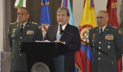 Ministro de Defensa, Carlos Holmes Trujillo.