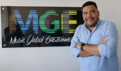 Cristian Rodríguez, mánager musical y empresario barranquillero.