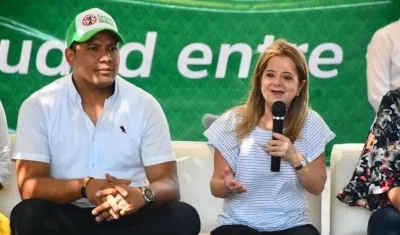 Alcalde Rumenigge Monsalve y la Gobernadora Elsa Noguera.