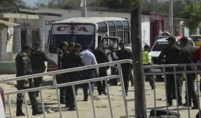 La Policía se tomó la semana pasada el barrio San Vicente, donde se presentó uno de los homicidios.