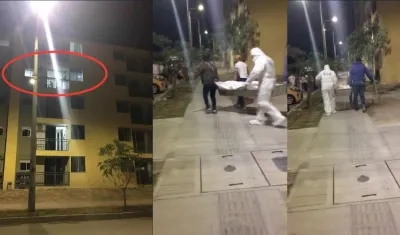 Lugar de los hechos y traslado del cadáver a Medicina Legal.